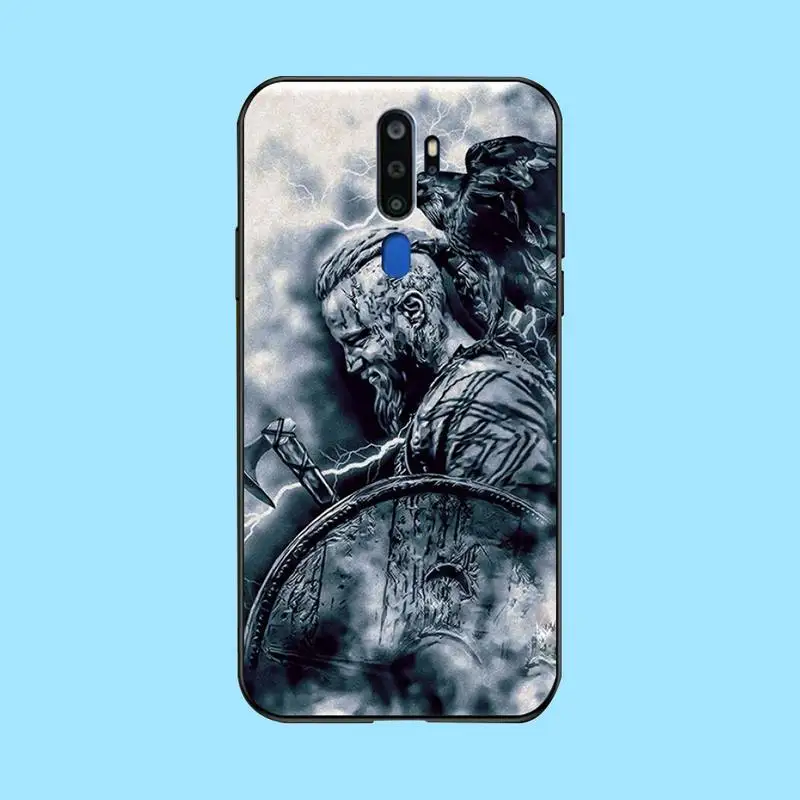 PENGHUWAN ТВ Рагнар из викингов Лодброк TPU черный чехол для телефона Корпус Oppo A5 A9 2020