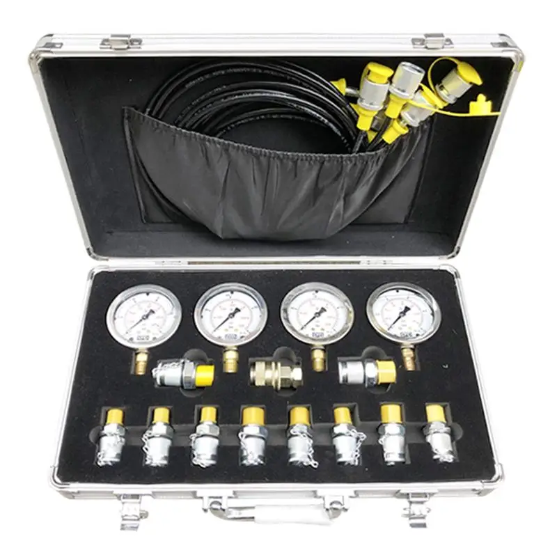 

Портативный комплект для испытания гидравлического давления экскаватора с измерительной точкой, вакуумная муфта и измерительный прибор