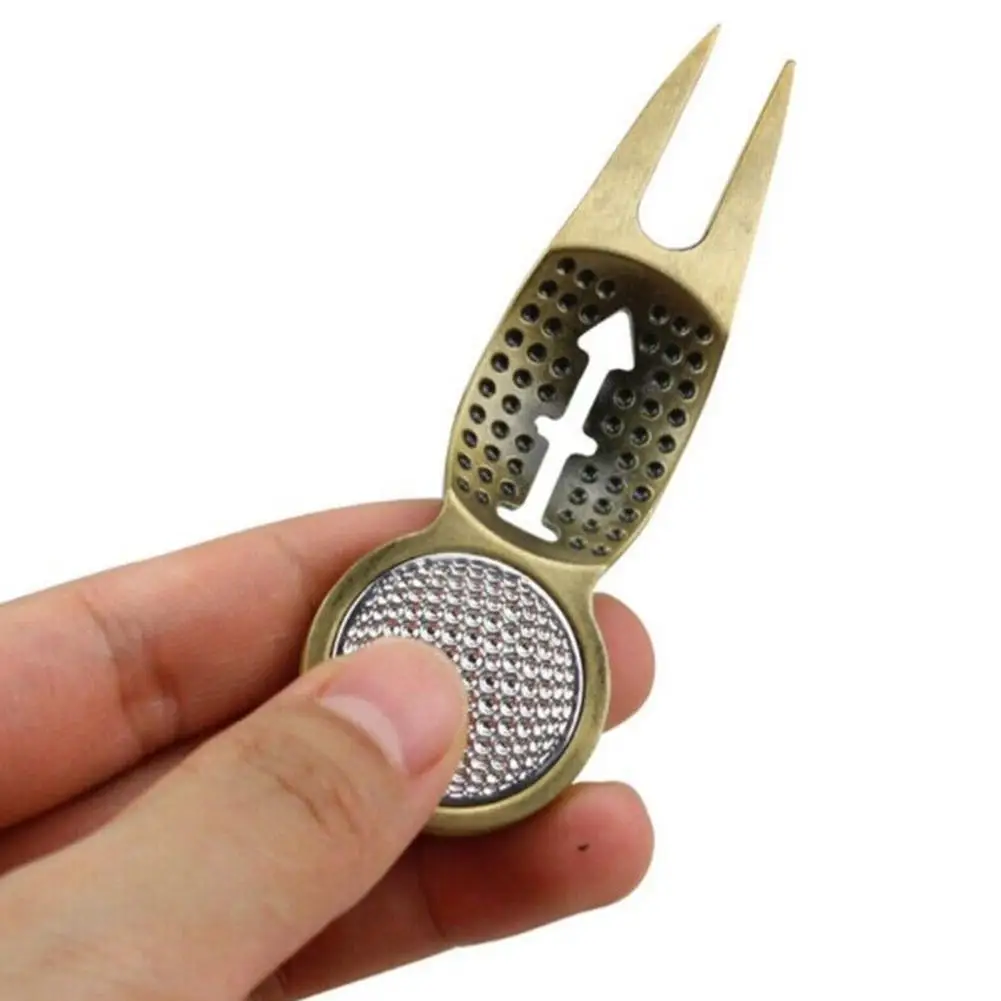

1 Pcs Golf Repair Tool Golf Divot Repair Tool Magnet Golf Chain Liner Golf Clip with Marker Traning Key Supplies Q8O0