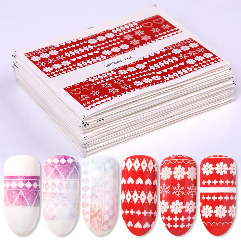 1 Набор красочных наклеек для дизайна ногтей цветок животные водные переводные