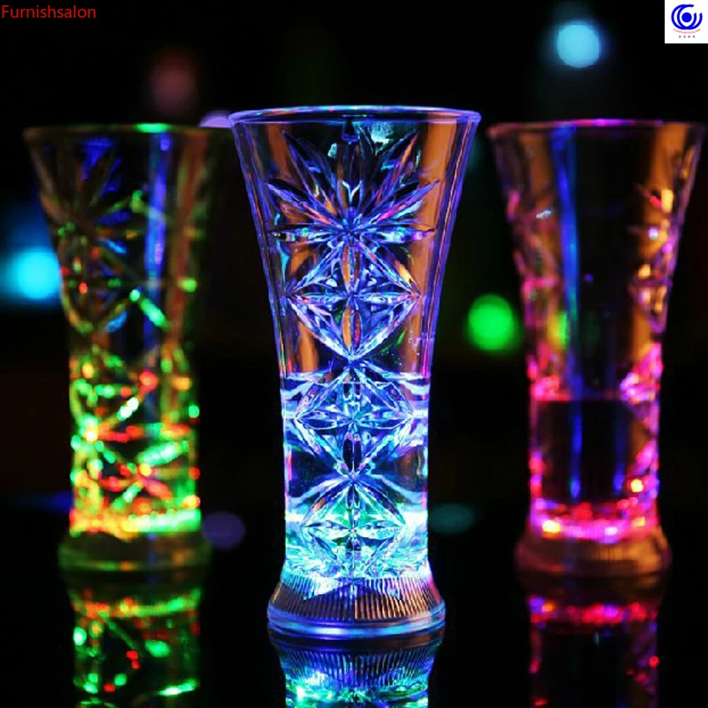 Милая светодиодная Автоматическая мигающая чашка с сенсором светящаяся кружка