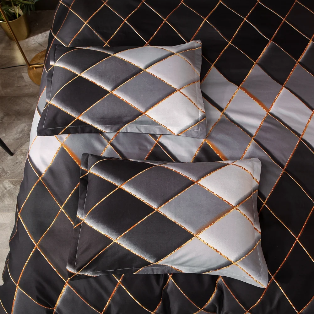 Набор пододеяльников с современным принтом набор постельного белья