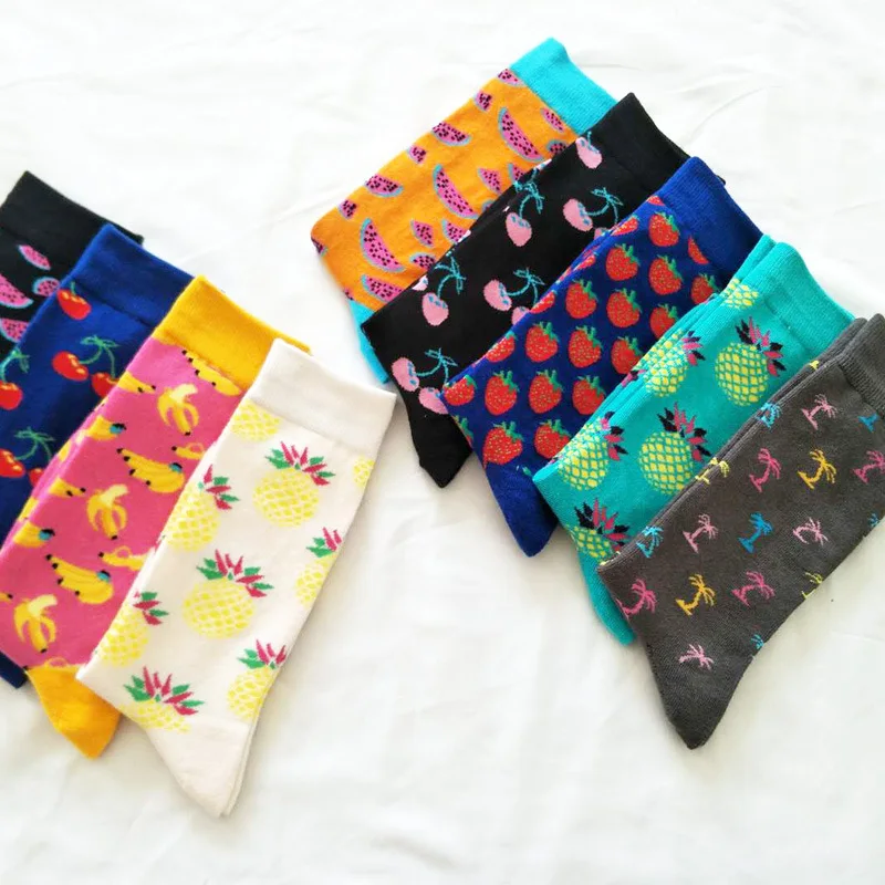 Носки для скейтборда Chaussette Homme 12 пар мужские носки с фруктами ананас черешня