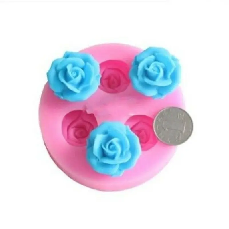 

Delidge 1pc 3D Rose Flower Silicone Fondant Mold Chocolate Sugarcraft Mould Pastry Baking Mold DIY Cake Decorating Tool