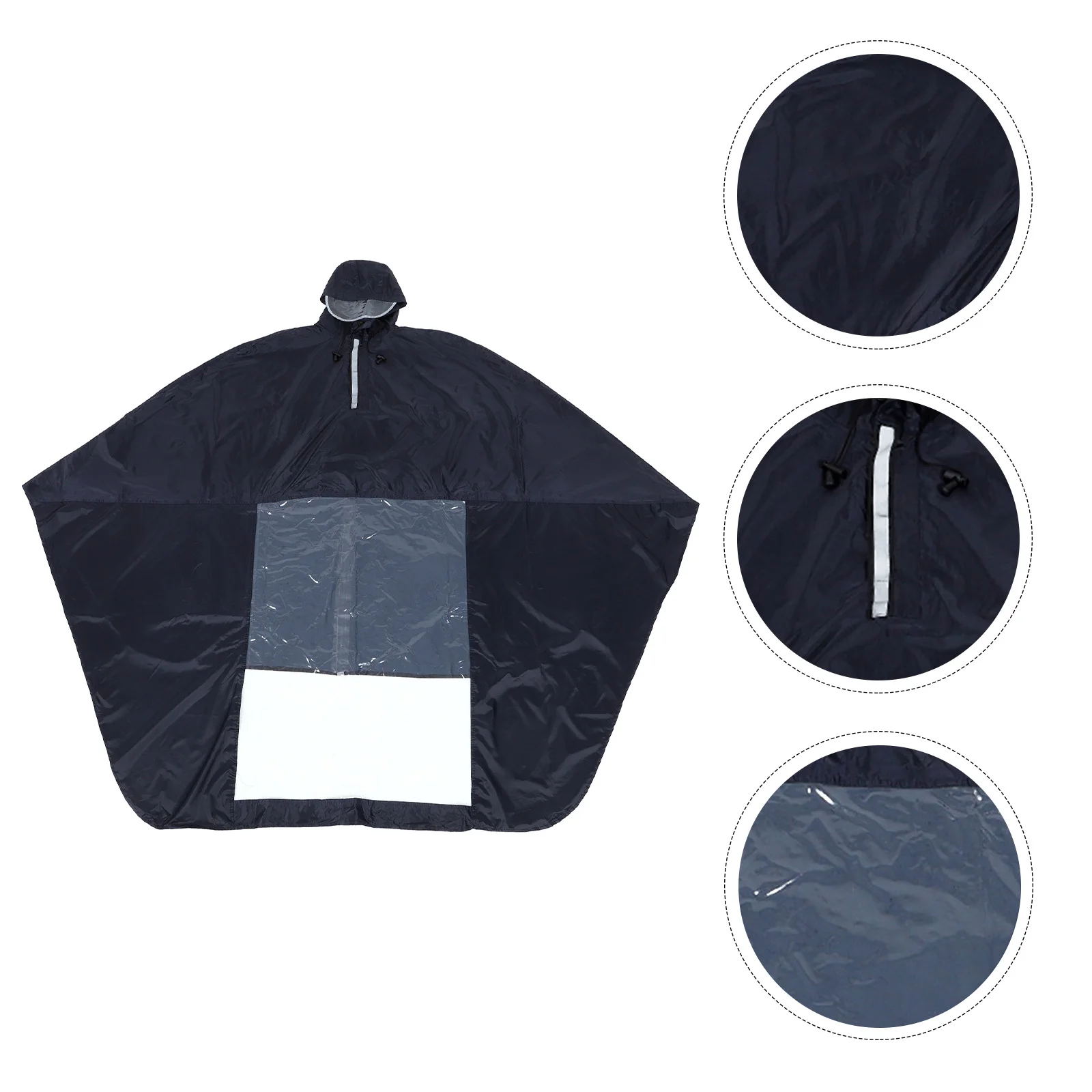 

1 шт. водонепроницаемый плащ с капюшоном легкий складной ветрозащитный длинный дождевик