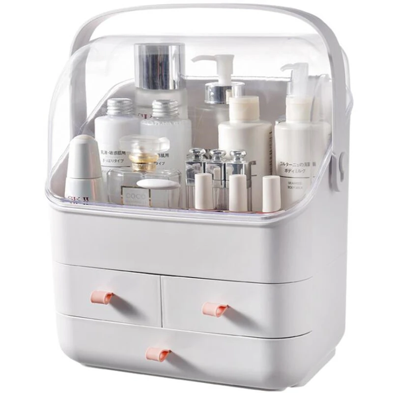 

HOMETREE Transparent Multi-layer Makeup Storage Box Portable Large Capacity Waterproof Dustproof Bathroom Storage Drawer HNS50