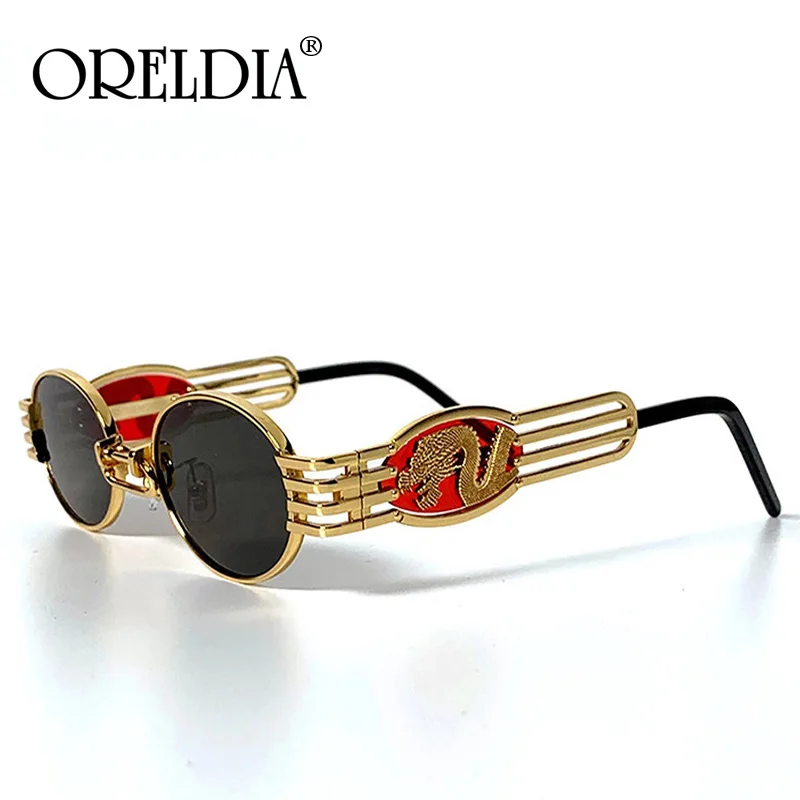 2019 Винтажные Солнцезащитные очки в стиле стимпанк мужские роскошные брендовые