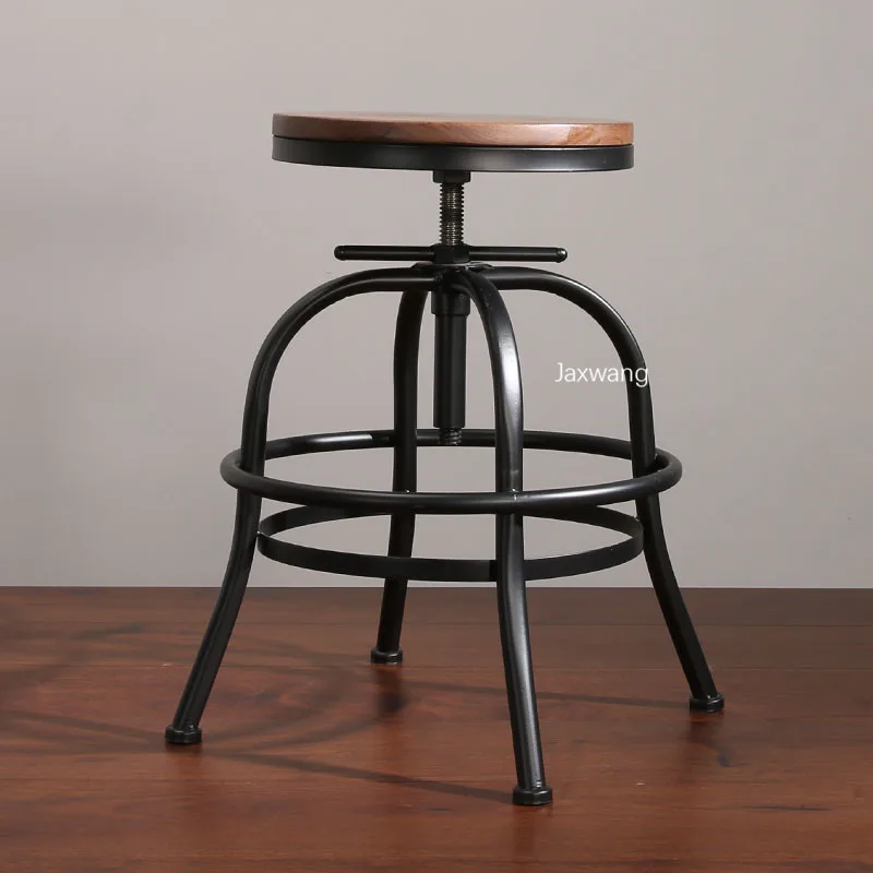 

Стул в стиле ретро для гостиной, регулируемое американское Скандинавское Кованое железное кофейное кресло в стиле лофт, для отдыха, для пер...