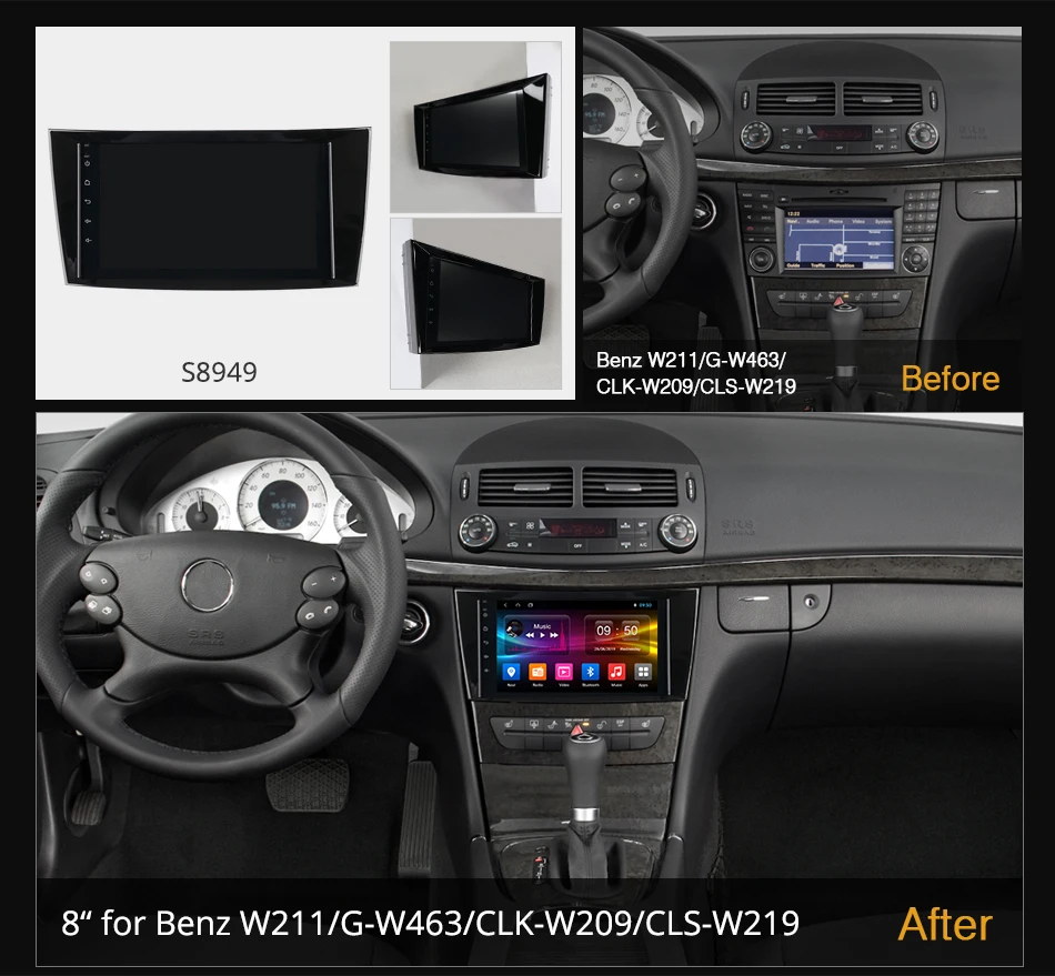 Ownice 6Core Android 7 1 360 панорама автомобиль DVD GPS ForMercedes Benz e-класс W211/CLS W219/CLK W209 головное