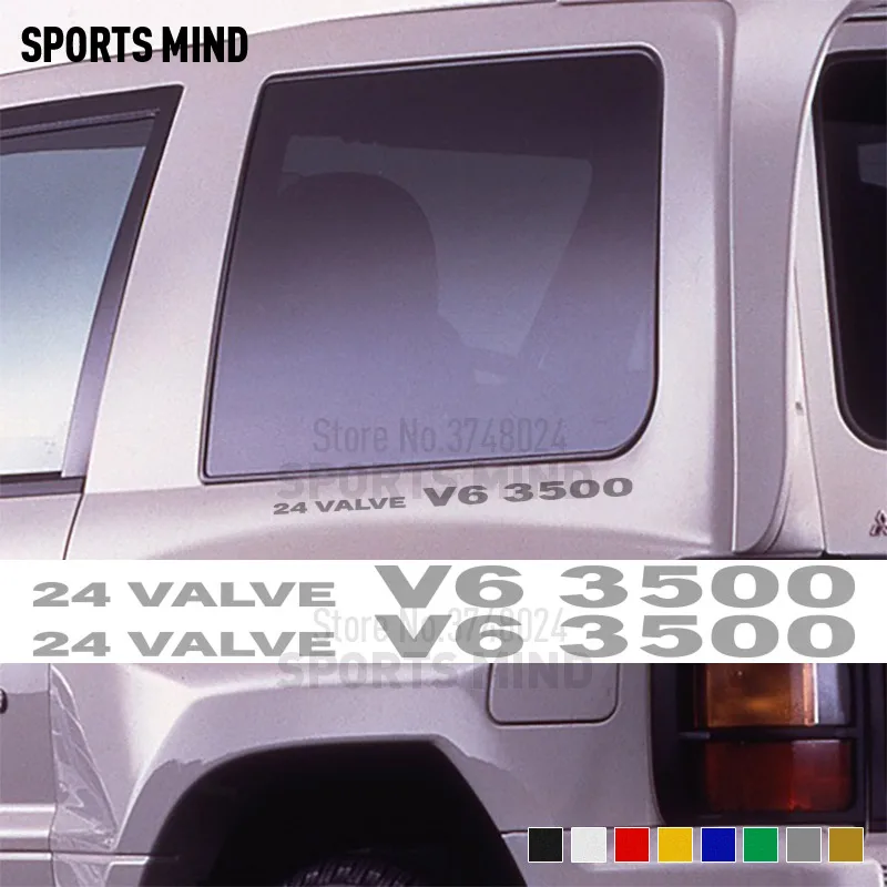 2X24 клапан V6 3500 виниловая наклейка на автомобиль для Mitsubishi Pajero/Delica Shogun Montero MK2 V20 аксессуары наклейки