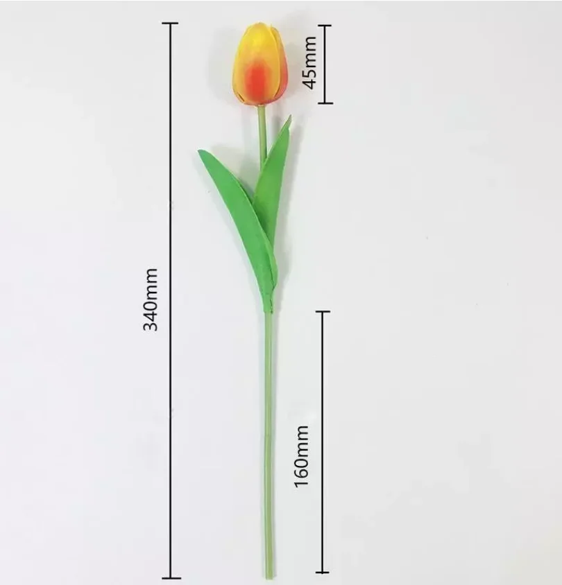 

10PCS Tulip Artificial Flower Real Touch Artificial Bouquet Fake Flower for Wedding Decoration Flowers Home Garen Decor