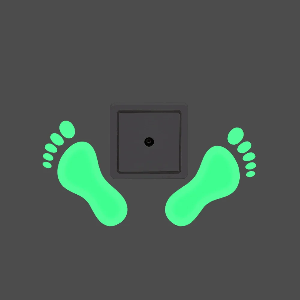 

Foot Luminous Switch Living Room Children's room Bathroom Home Decoration Waterproof Self-adhesive Fluorescent Wall Stickers.