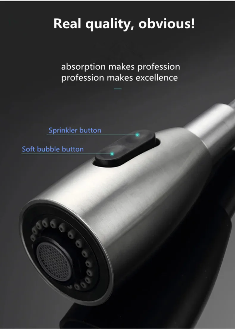 Бессвинцовый кухонный смеситель из нержавеющей стали с матовым покрытием 10 лет