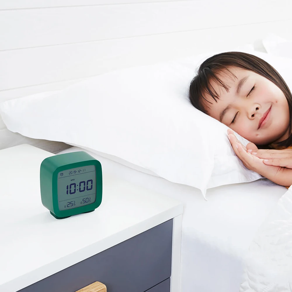 Mini Multifunction 3-In-1 Bluetooth Alarm Clock Temperature Humidity Monitor Night Light Adjustable Backlight From Youpin | Дом и сад