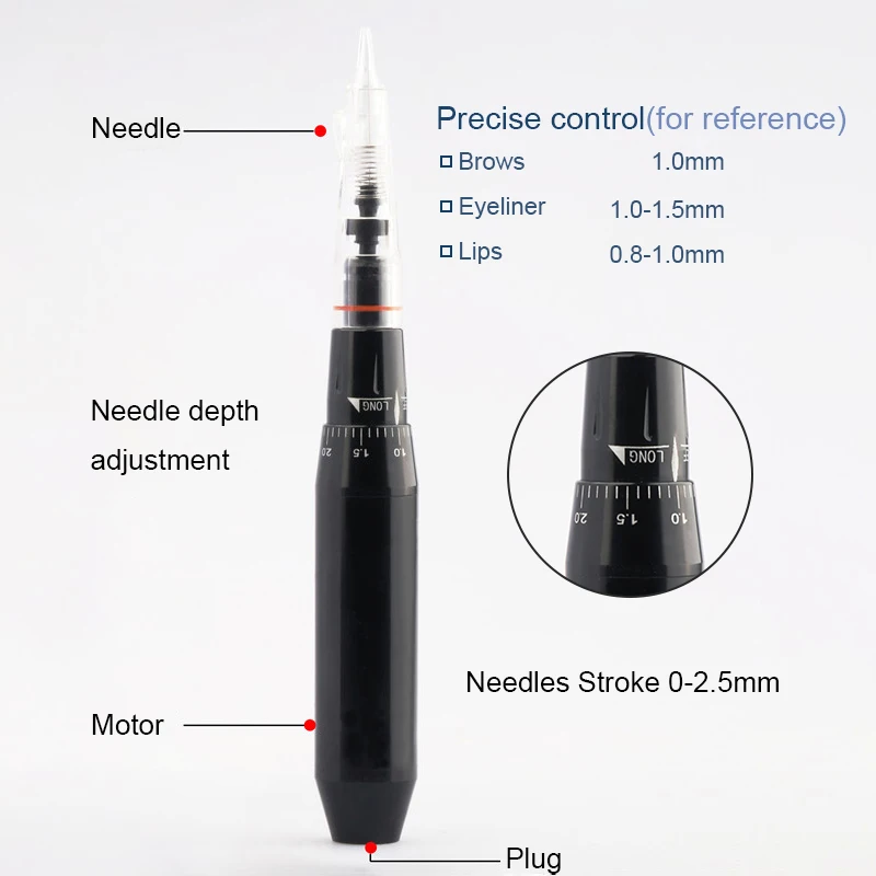 

Ybeauty Permanent Makeup Machine Pen Professional Eyebrows Lip Tattoo Machine Microblading DIY Machine With Cartridge Needle