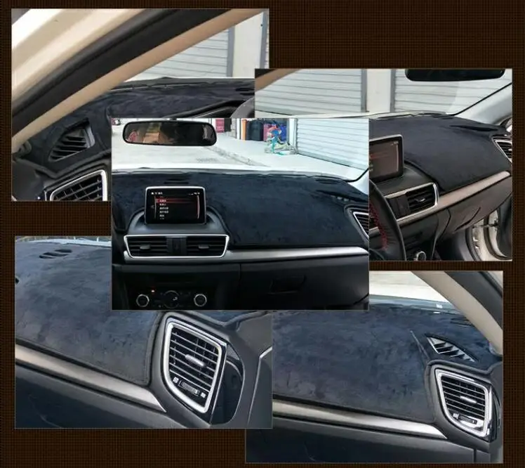 Кожаные фланелевые Чехлы для приборной панели автомобиля RKAC Chevrolet Cruze 2008-2014 LHD