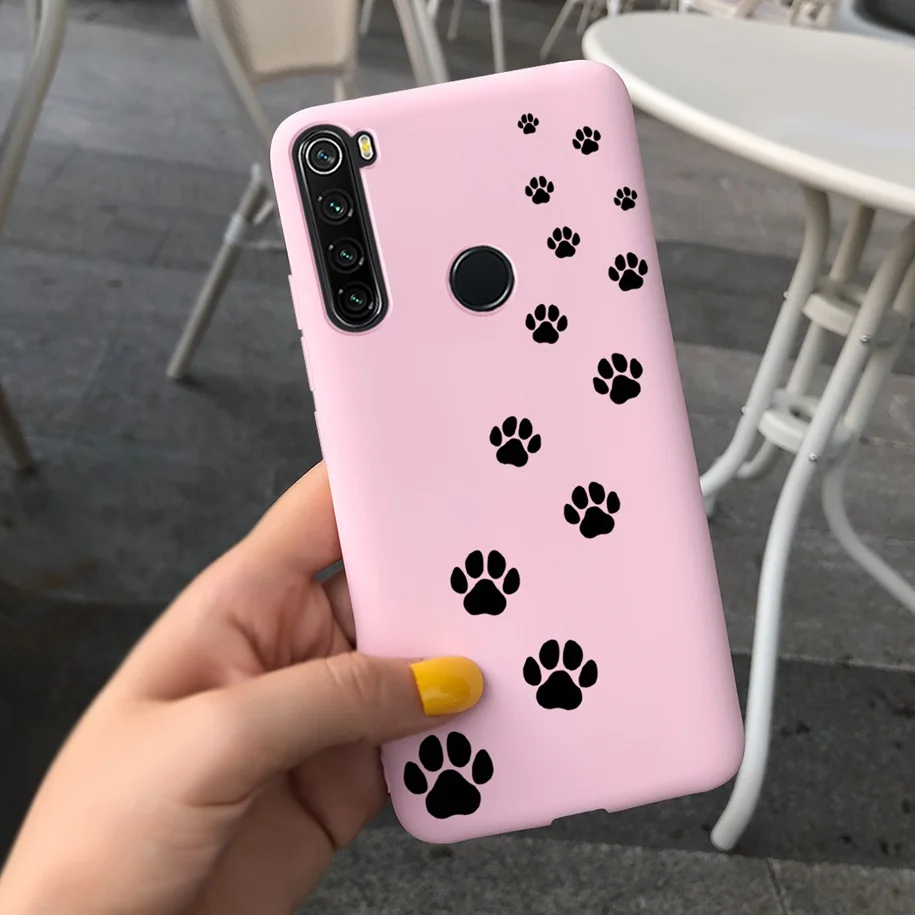 xiaomi leather case color Redmi Note 8 Ốp Lưng Điện Thoại Dễ Thương Mèo Hoạt Hình Ốp Lưng Dành Cho Xiaomi Redmi Note 8 Pro Trường Hợp Note8 8 T 8Pro 8 T Silicone Mềm Coque xiaomi leather case chain