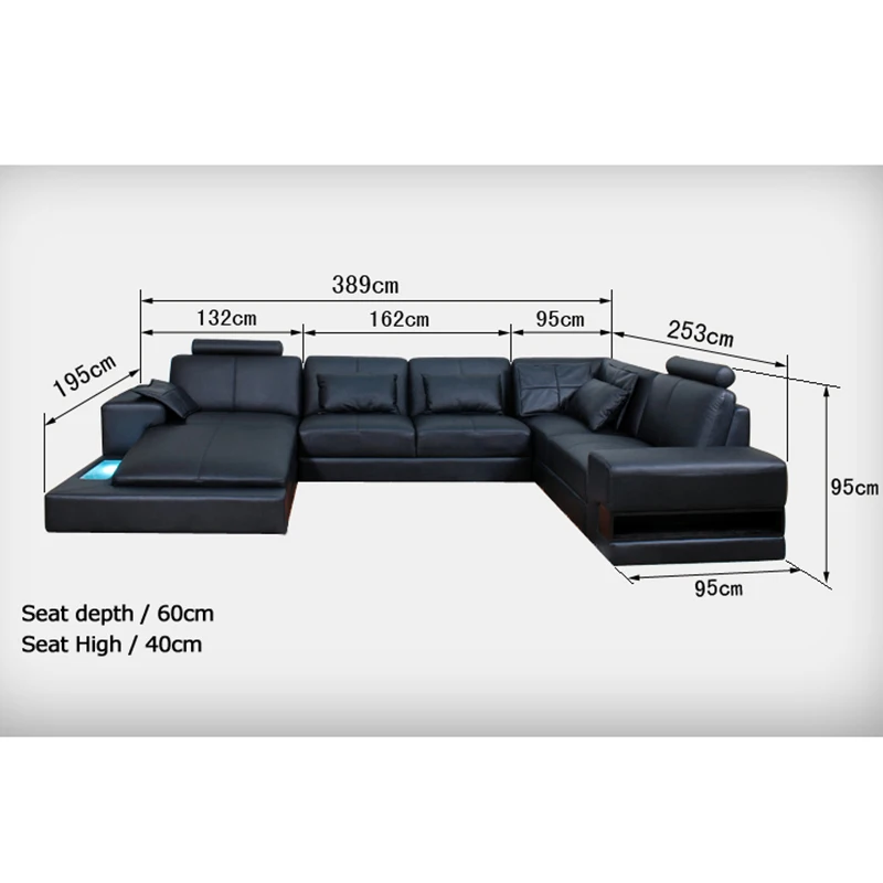 Высокий класс мебель для гостиной современный кожаный диван|Диваны гостиной| |