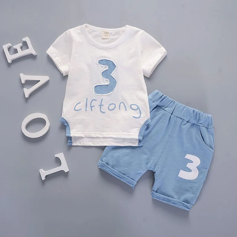 Рождественская Одежда для маленьких мальчиков футболки с короткими рукавами в