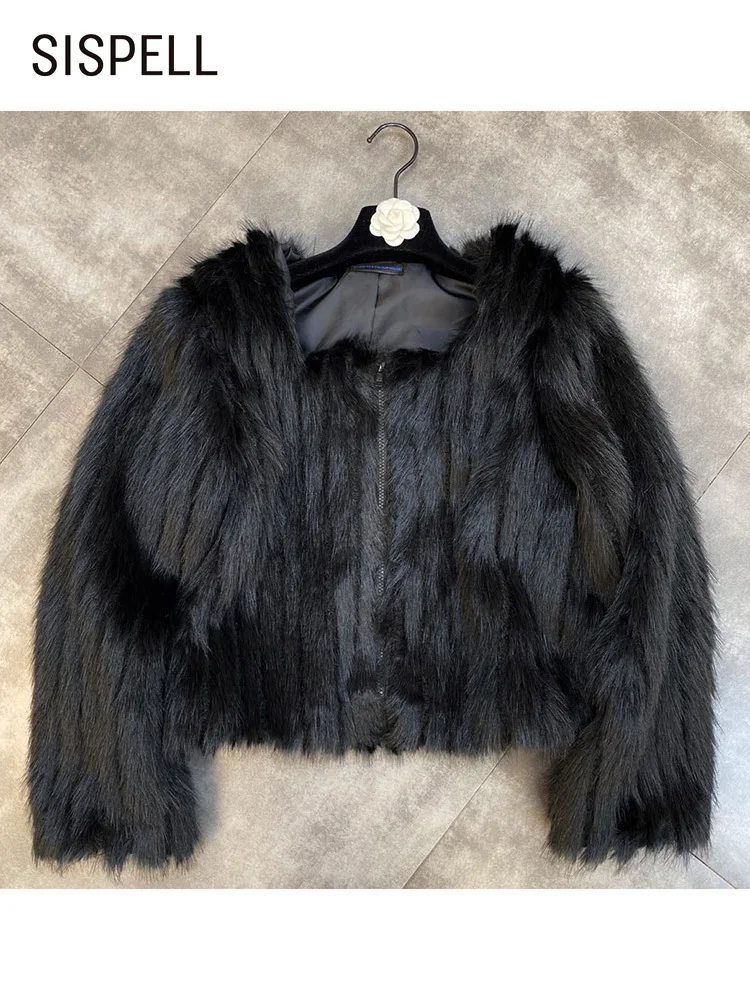 

Женская куртка лоскутного покроя SISPELL, повседневная однотонная куртка с круглым вырезом и длинным рукавом, на молнии, 2021