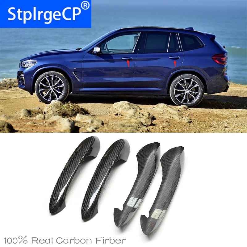 

For BMW x3 G01 G08 xDrive30d X3 M40i 2018 2019 2020 High Quality Carbon Fiber Door Handle protection cover Trims Fits