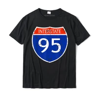 interstate 95 road street sign funny sarcastic t shirt men plain custom tops tees cotton tshirts summer