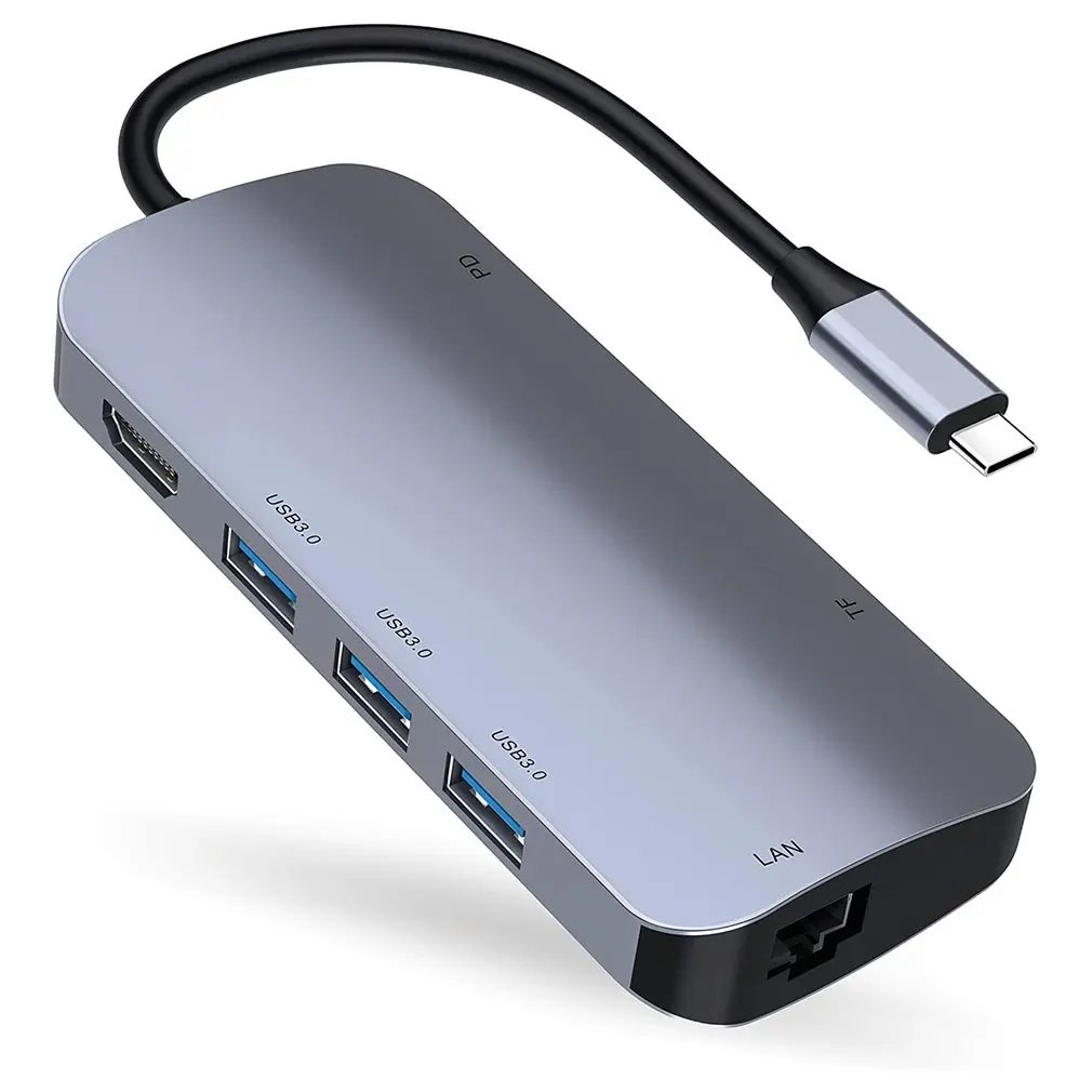 

Разветвитель USB3.0HUB в HDMI, 8 в одном, подключение к телевизору с большим экраном, многофункциональная интеллектуальная док-станция