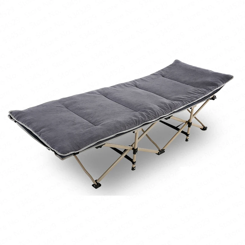 Усиленная портативная складная кровать одноместное офисное кресло для обеда сна