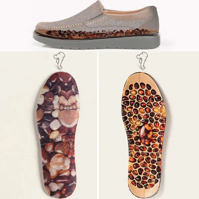 

1 Pair Cobblestone Massage Insole Foot Relax Men Women Insoles Feet Decompression Shoe Pad