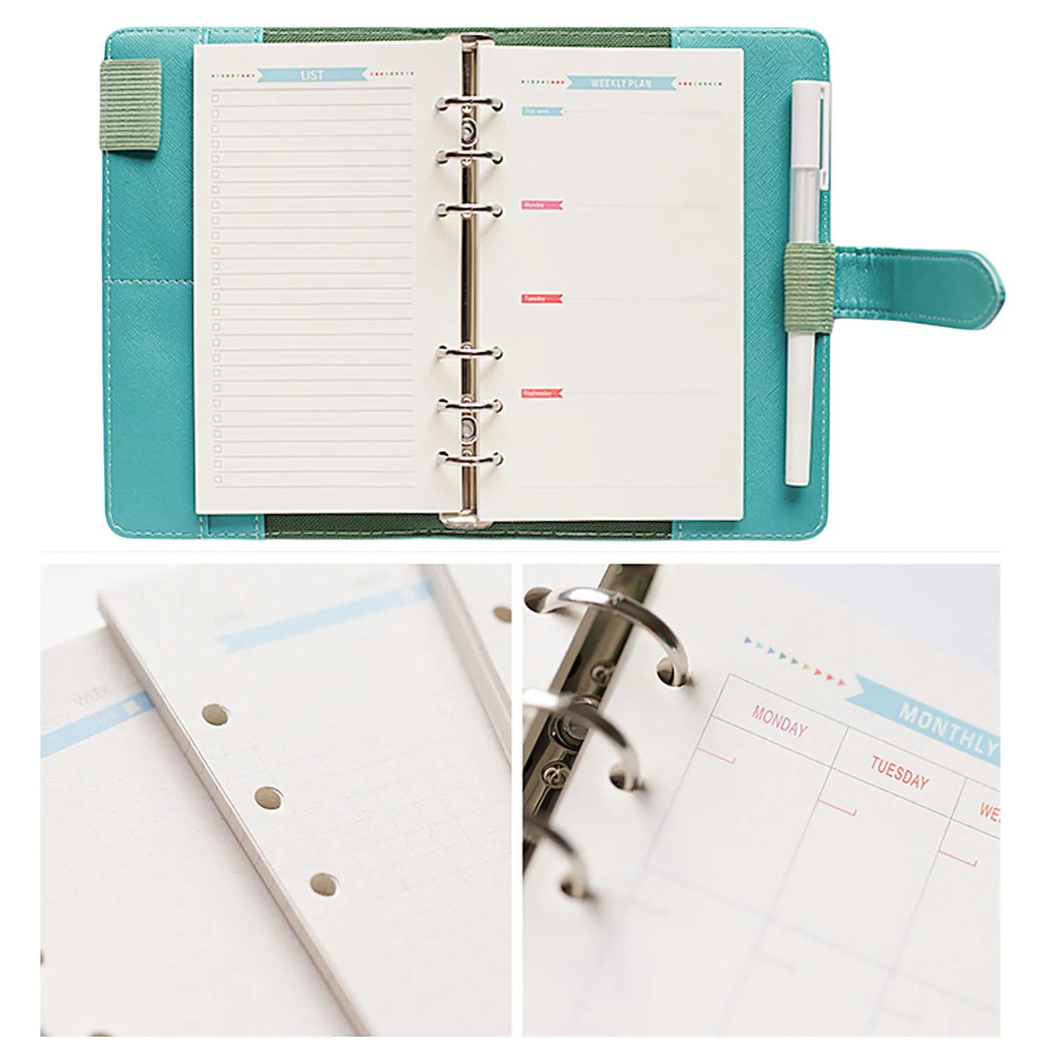 40 листов размер A6 наполнителя листа записная книжка для дневника еженедельный