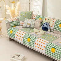 cotton country pastoral style sofa cover nordic seasons universal corner sofa mat sofa towel slipcovers for living room