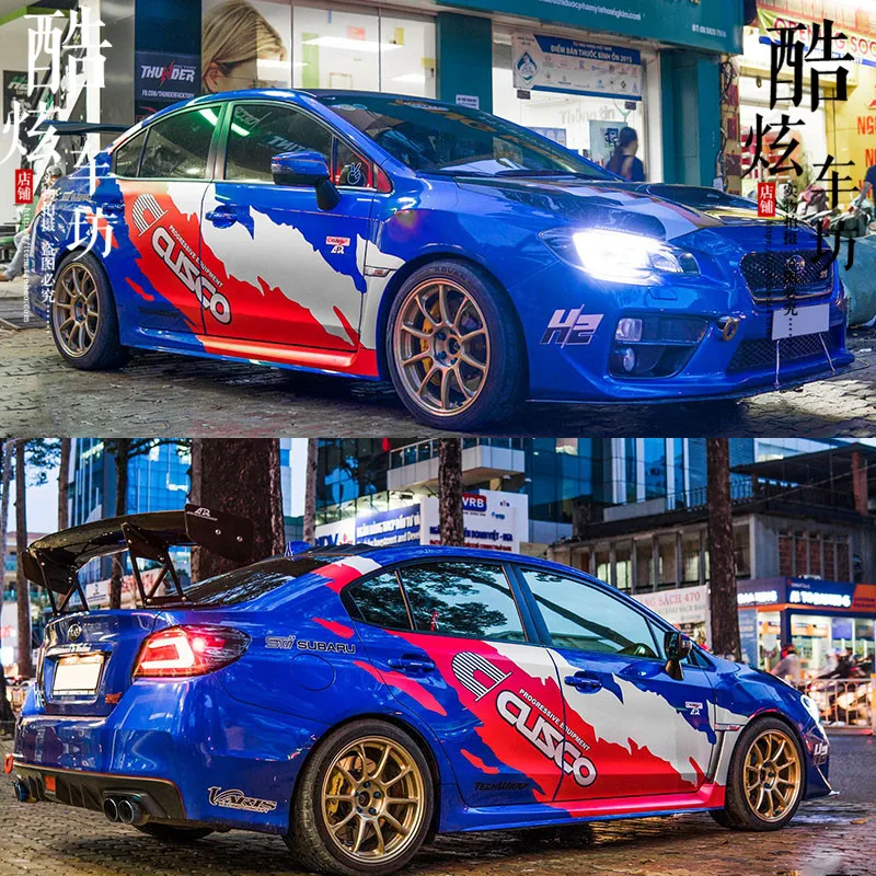 

Автомобильные наклейки для Subaru Impreza, тело, персонализированные пользовательские гоночные наклейки, модификация, полный цвет