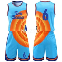 space basketball jersey jam cosplay costume tune squad 6 james top shorts goon squad a new legacy basketball uniform
