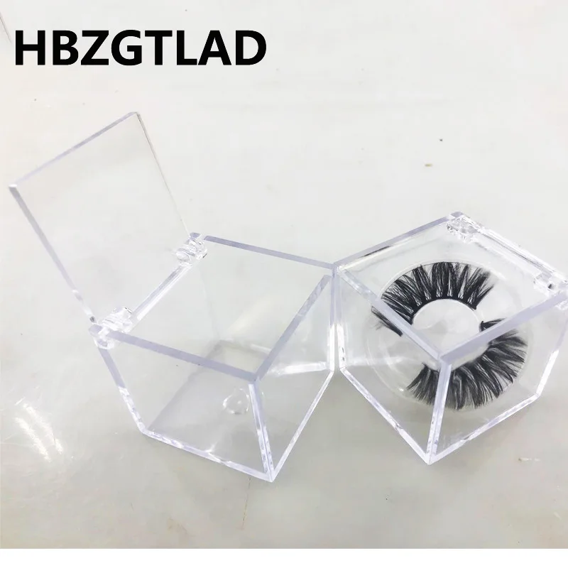 Новое поступление 2020 прозрачная коробка для ресниц драматических норковых 25 мм 27
