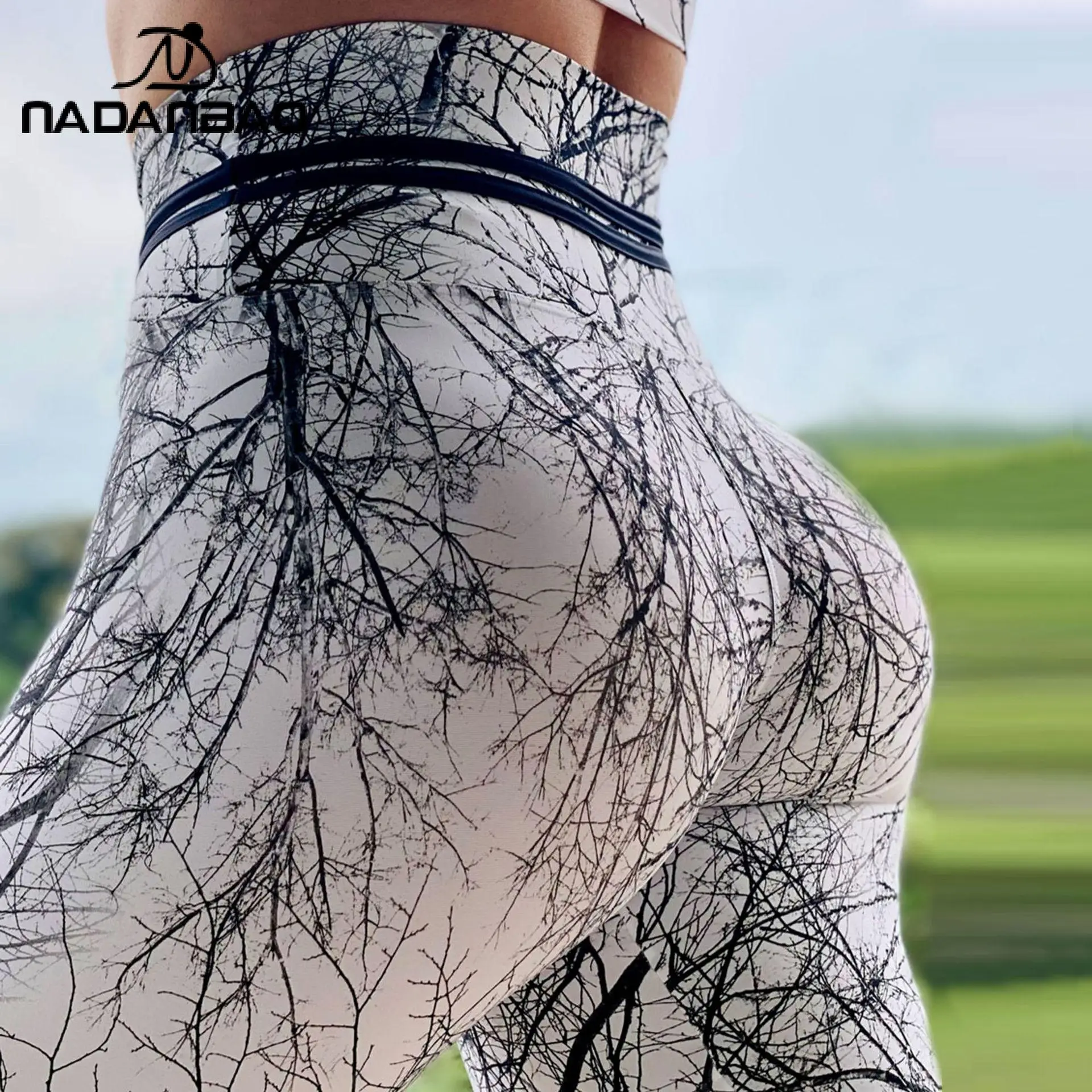 Женские Бесшовные Леггинсы NADANBAO дышащие эластичные брюки с высокой талией