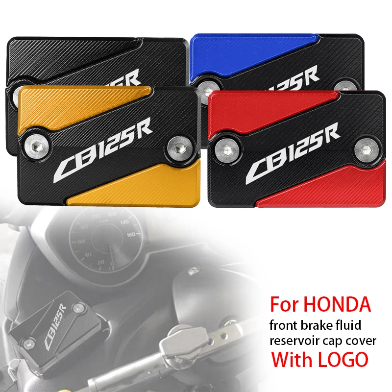 

CNC Aluminum Red Motorcycle Accessories Front Brake Fluid Reservoir Caps Cover For HONDA CB125R CB125 R CB125-R 2018 2019 2020