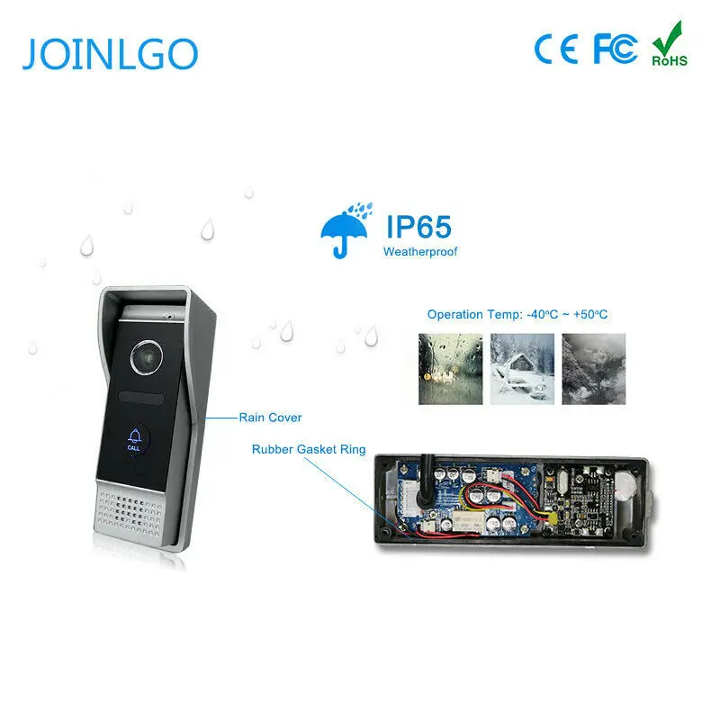 Wired 7 inch Recording Sreen Video Doorbell Door Phone Intercom Security System Motion Detector Monitor IR Free Ship | Безопасность и