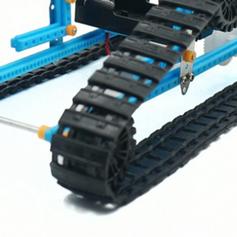 

DIY Conveyor Model Children Handmade Tank Model Electric Conveyor Crawler Track Models Kid Teaching Toys