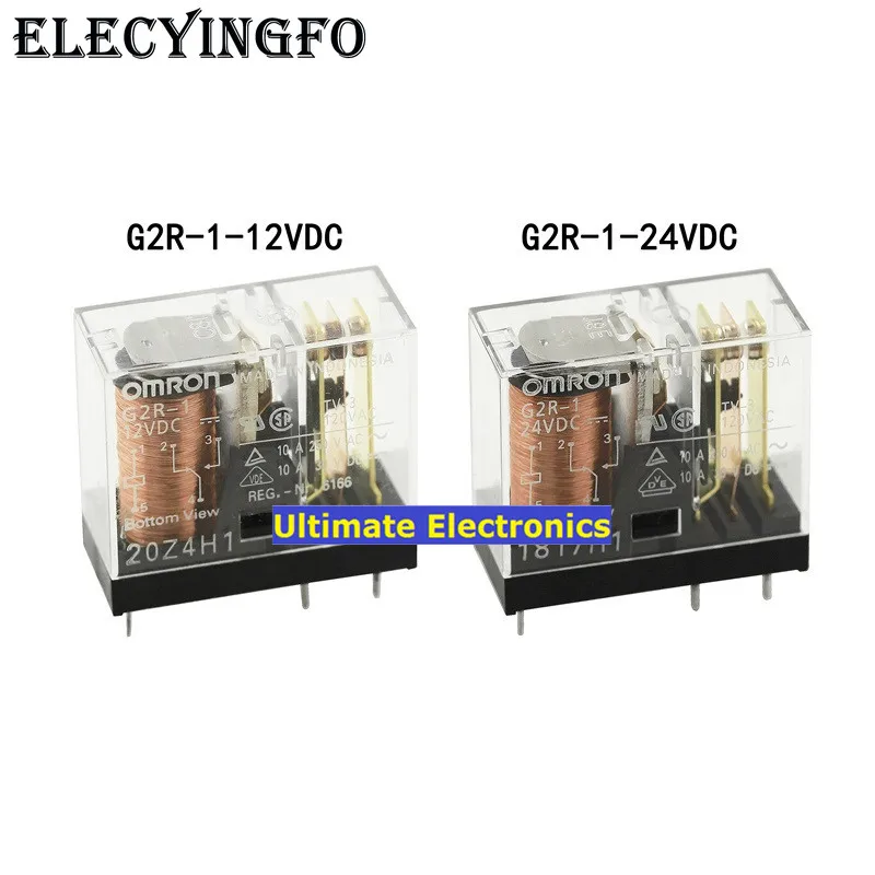 

5pcs G2R-1-12VDC G2R-1-24VDC DC12V DC24V 5feet Relays