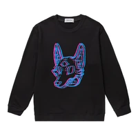 3d space coyote printed sweatshirt men women street hip hop harajuku black round neck pullover man autumnwinter warm sweater