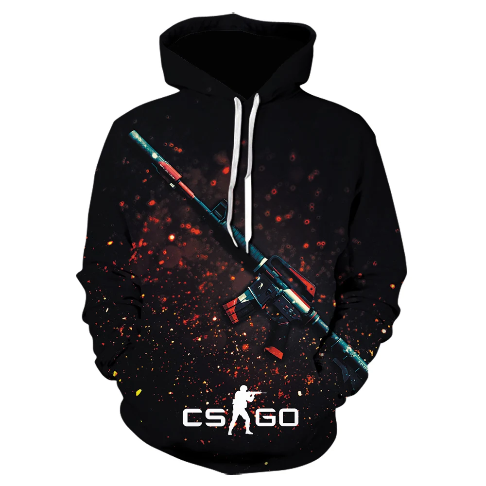 Мужской спортивный костюм The Game CS GO Толстая Толстовка в стиле хип хоп худи куртка