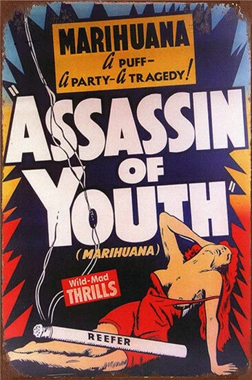 

Assassin of Youth Metal Tin Sign Retro Metal Sign Metal Poster Metal Decor Wall Sign Wall Poster Wall Decor Home Office Bar Pub