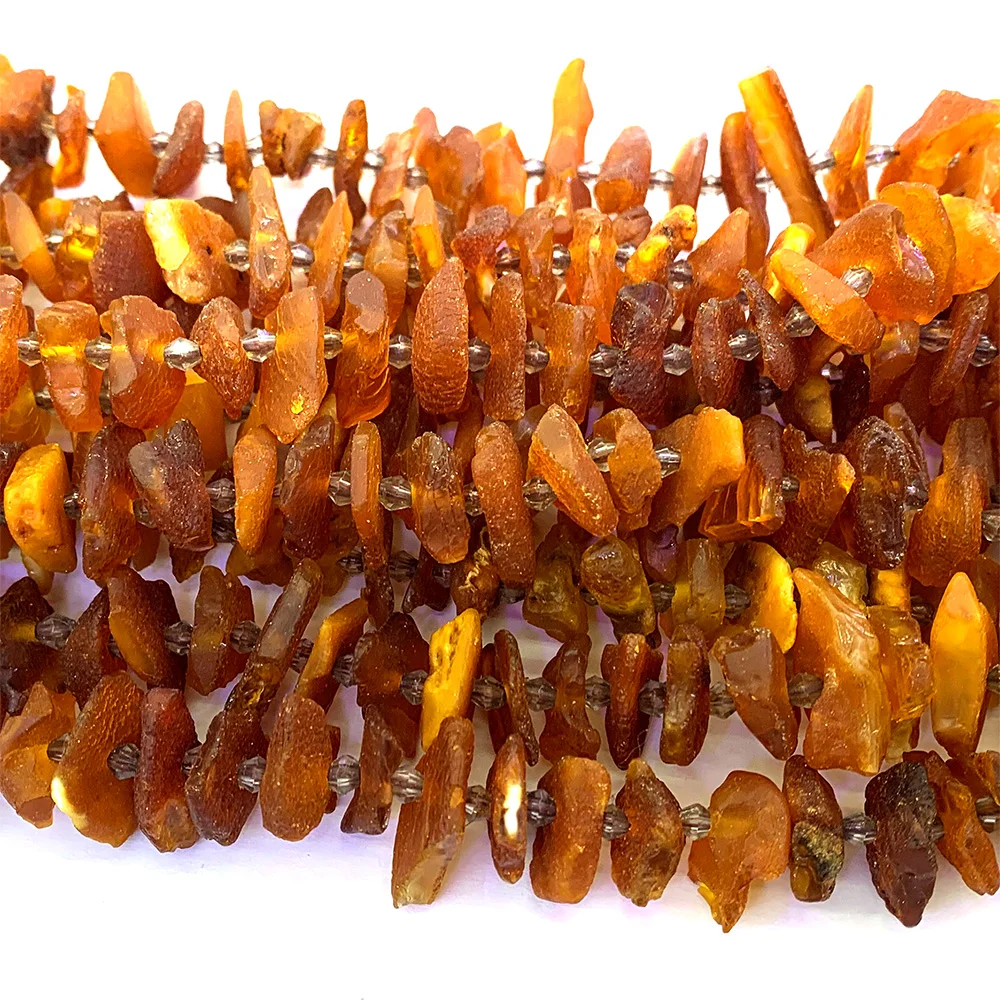 Veemake оранжево-янтарные натуральные драгоценные камни сделай сам необработанный