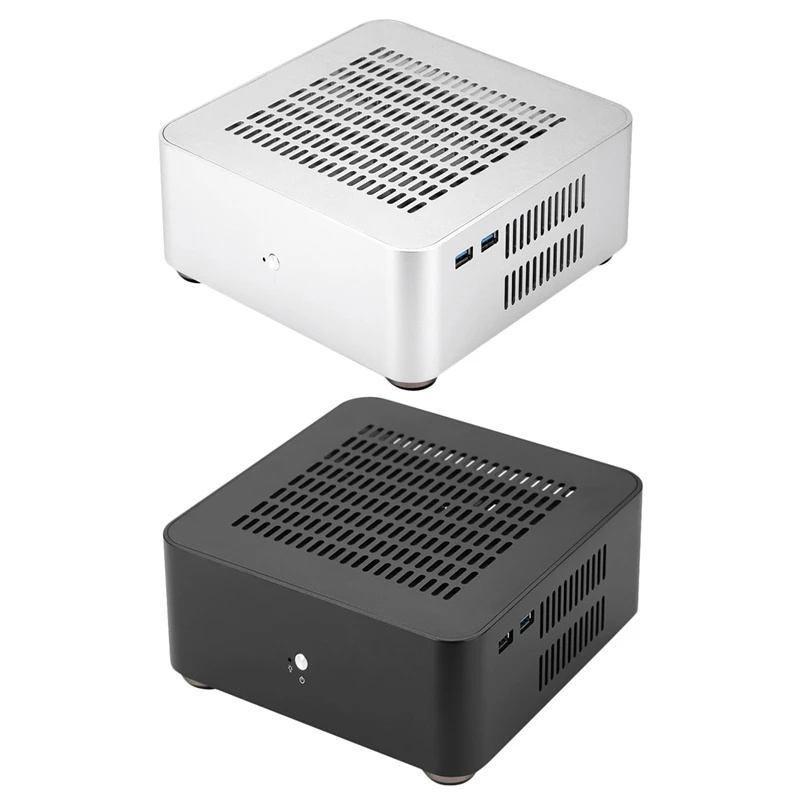

L80S Computer Cases Aluminum Chassis Desktop Mainframe with Usb 3.0 Port Hollow for Game Chassis Diy Mini Pc Itx Case Black