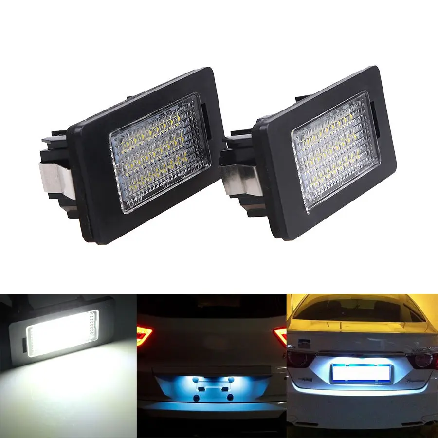 POSSBAY 24 SMD автомобиля светодиодный лицензии светильник для BMW E82 E88 E39 E60 E60N E61 E70 E71 E90