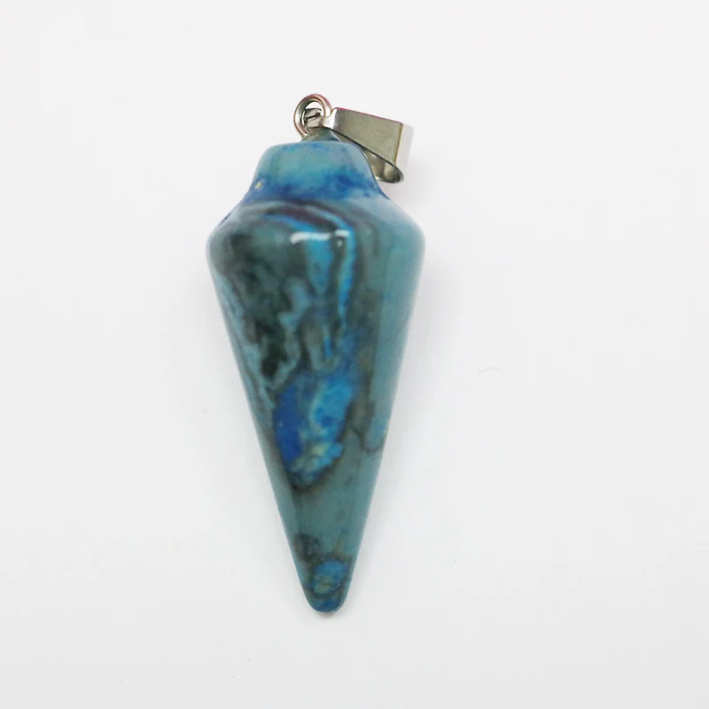 Fubaoying шестигранный конус из натурального камня подвесной рейки заживляющий