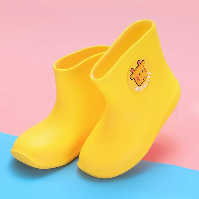 

Детские резиновые ботинки, новинка 2020, детские резиновые ботинки до середины икры, Нескользящие резиновые ботинки для мальчиков и девочек