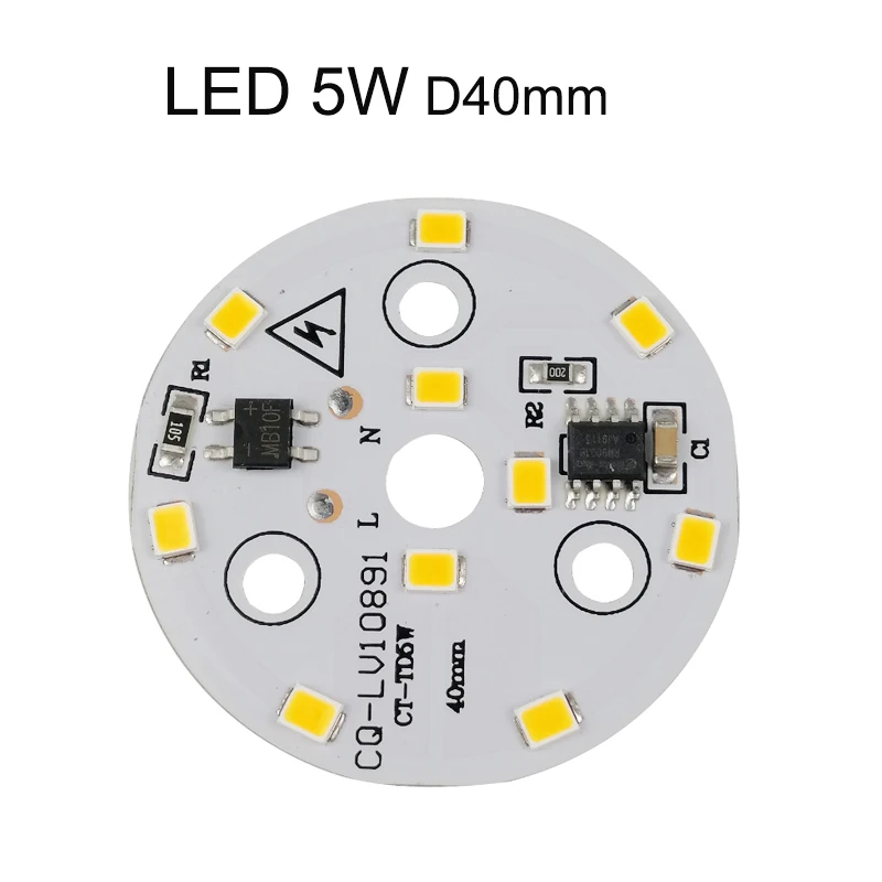 5 шт. новинка 220 В ~ 240 светодиодная плата SMD2835 3 Вт 7 9 12 интегрированный ic-драйвер