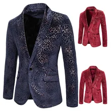 Men's Suit Two-color Lightning Bronzing Performance Dress Suit Nightclub Men's Dress Host Emcee Studio Coat Suit Style Item Type (3)