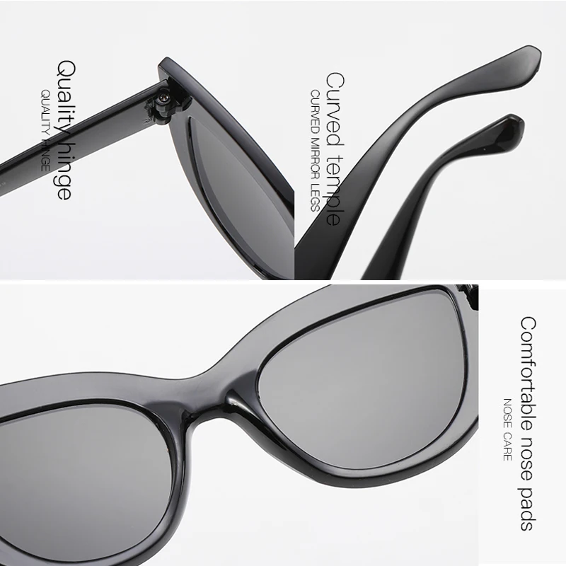 Женские винтажные солнцезащитные очки женские модные роскошные кошачий глаз